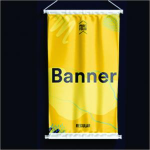 Banner Lona 440g /380g  4x0 fosco Tubete e cordinha 